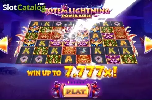 画面2. Totem Lightning Power Reels (トーテム・ライトニング・パワー・リールズ) カジノスロット