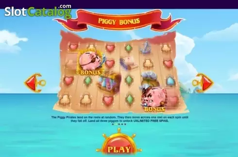 Ekran5. Piggy Pirates yuvası