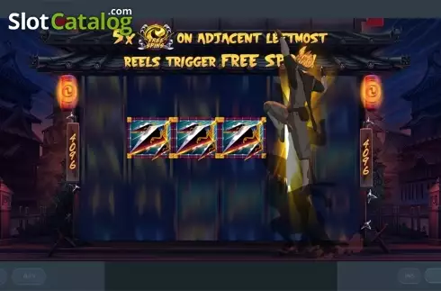 Symbol swap screen. Ninja Ways slot