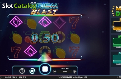 Win Screen 1. Prism Blast slot