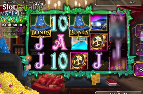 Ekran3. Mayfair Magic (Red7) yuvası