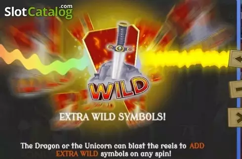 Paytable 3. Dragon vs Unicorn slot