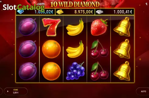 Game screen. 10 Wild Diamond slot