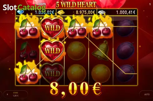 Win screen 2. 5 Wild Heart slot