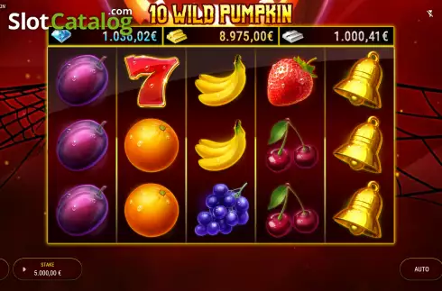 Reel screen. 10 Wild Pumpkin slot