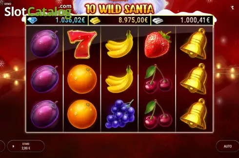 画面2. 10 Wild Santa カジノスロット