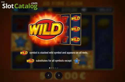 Wild screen. 20 Fire Cash slot