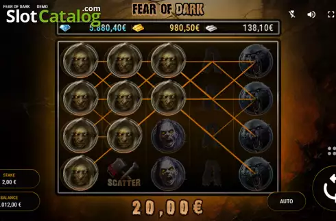 Win screen 2. Fear of Dark slot
