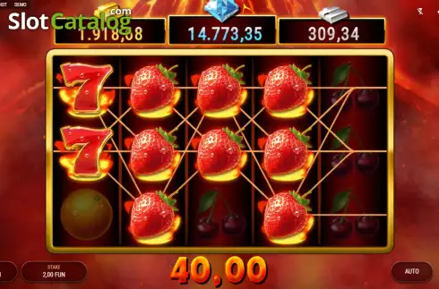 画面3. Volcano Hot カジノスロット