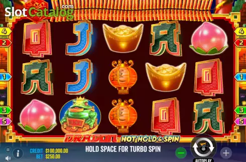 Reels Screen. Dragon Hot Hold and Spin slot