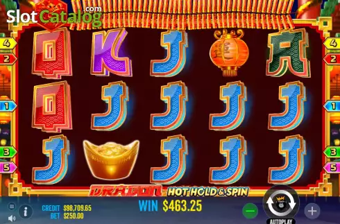 Win Screen 1. Dragon Hot Hold and Spin slot