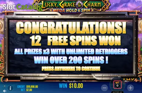 Free Spins 1. Lucky Grace And Charm slot