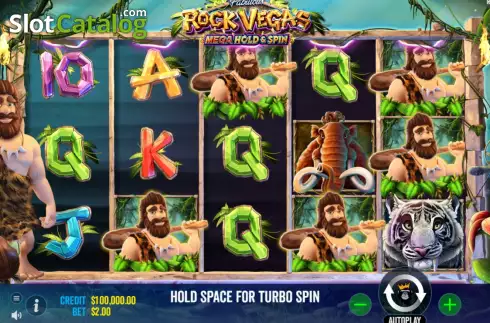 Reels Screen. Rock Vegas slot