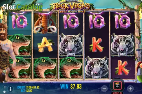 Win Screen. Rock Vegas slot