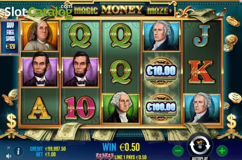 Win Screen 1. Magic Money Maze slot