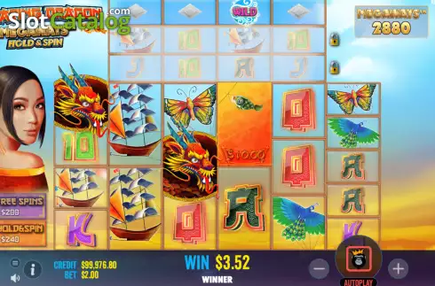 Win Screen 2. Floating Dragon Megaways slot