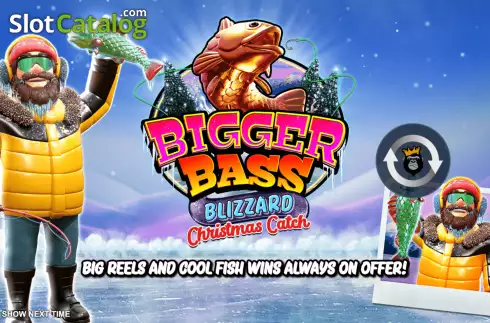 Start Screen. Bigger Bass Blizzard - Christmas Catch slot