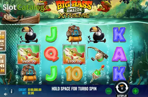 画面3. Big Bass Amazon Xtreme カジノスロット
