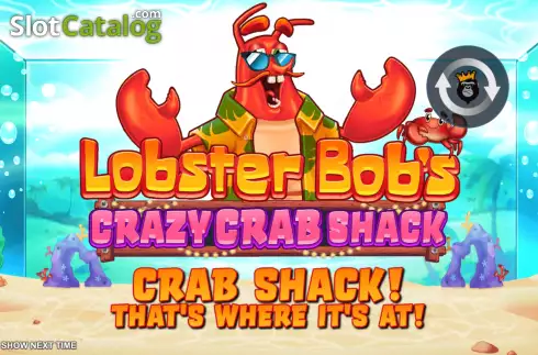 Start Screen. Lobster Bob’s Crazy Crab Shack slot