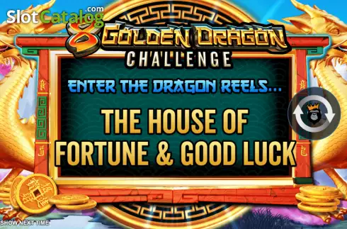 Start Screen. 8 Golden Dragon Challenge slot