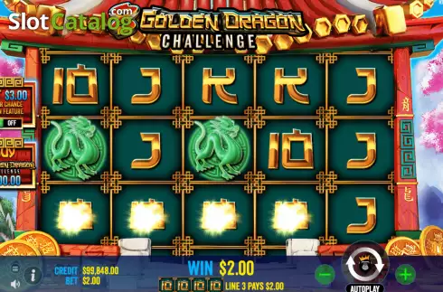 Ekran4. 8 Golden Dragon Challenge yuvası