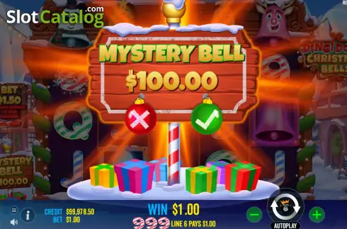 Buy Feature Screen. Ding Dong Christmas Bells slot