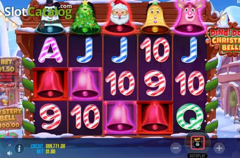 Free Spins Win Screen. Ding Dong Christmas Bells slot