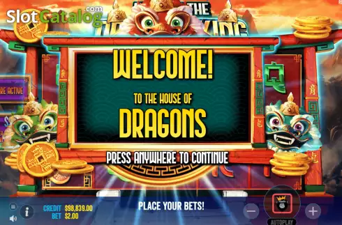 Schermo5. Year of the Dragon King slot