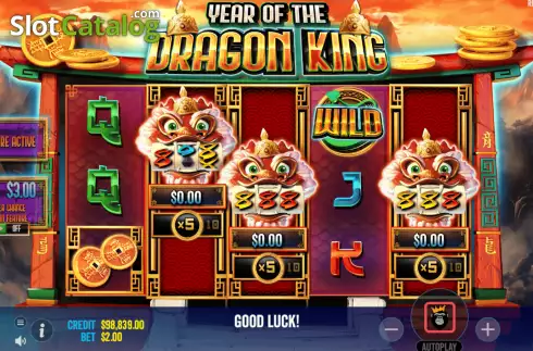 Schermo6. Year of the Dragon King slot