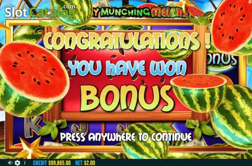 画面5. Mighty Munching Melons カジノスロット