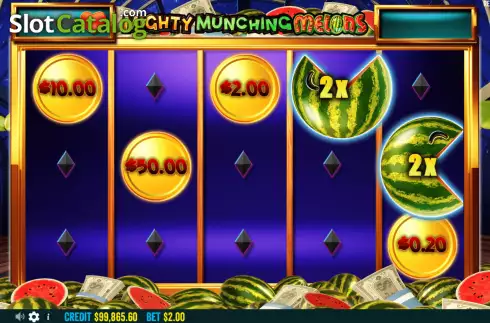 Οθόνη7. Mighty Munching Melons Κουλοχέρης 