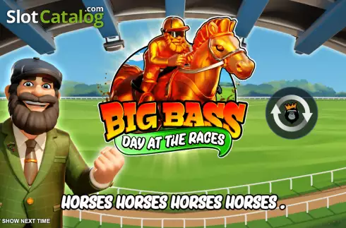 Start Screen. Big Bass Day At The Races slot