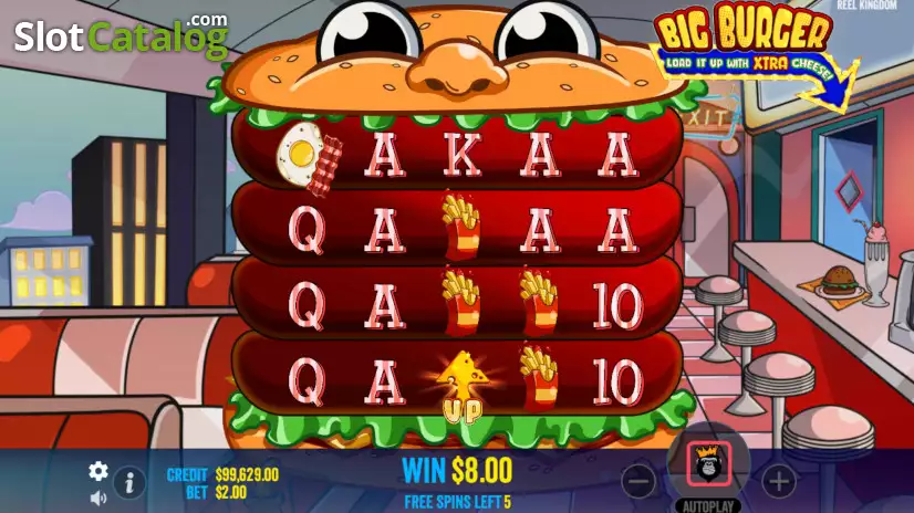 Video Big Burger Load It Up With Xtra Cheese Slot
