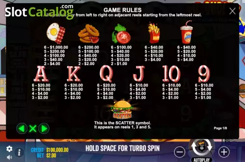 Game Rules 1. Big Burger Load it up with Xtra Cheese slot