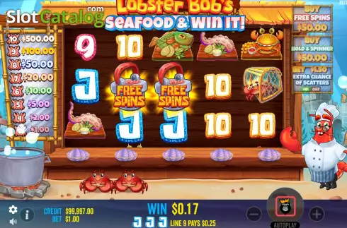 Ecran3. Lobster Bob’s Sea Food and Win It slot