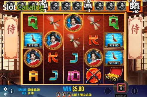 Ecran5. Samurai Code slot