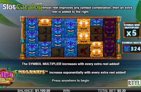 Captura de tela2. Tiki Infinity Reels Megaways slot