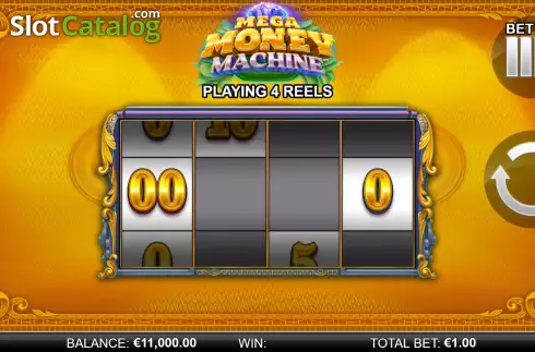 Game Screen. Mega Money Machine slot