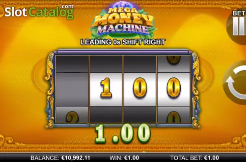 Ekran5. Mega Money Machine yuvası