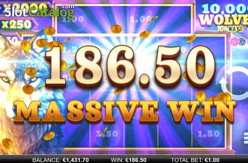 Bonus Game Win Screen 4. 10,000 Wolves 10K Ways slot