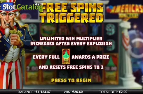 Free Spins. Americash 10K Ways slot