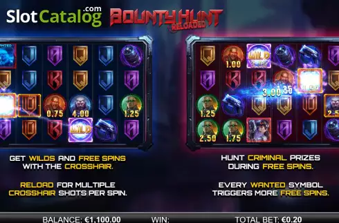 Bildschirm2. Bounty Hunt Reloaded slot