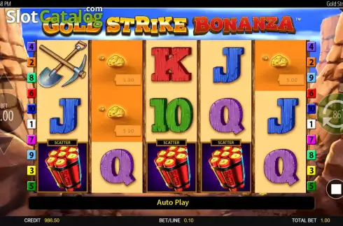 Skärmdump5. Gold Strike Bonanza slot