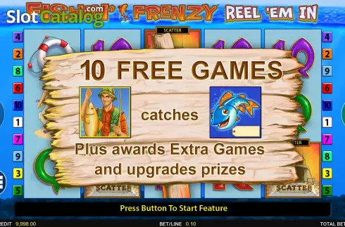 Free Spins Win Screen 2. Fishin’ Frenzy Reel ’Em In slot