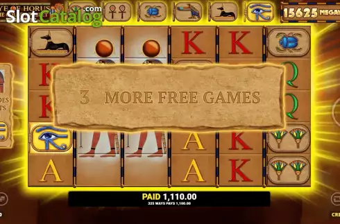Free Spins 3. Eye Of Horus The Golden Tablet Megaways slot