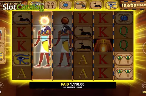 Pantalla7. Eye Of Horus The Golden Tablet Megaways Tragamonedas 