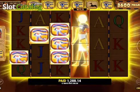 Schermo8. Eye Of Horus The Golden Tablet Megaways slot