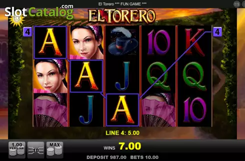 Win Screen 3. El Torero slot