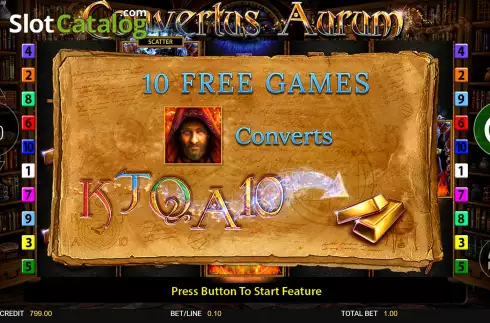 Free Spins Win Screen 2. Convertus Aurum slot