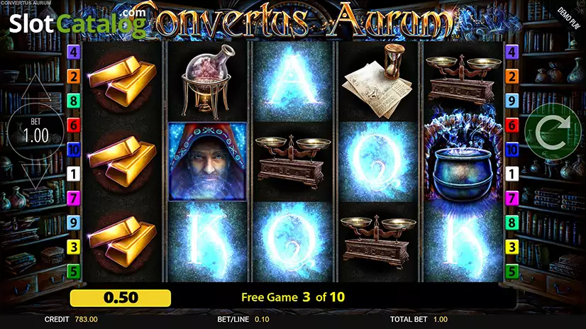 Convertus Aurum Free Spins Gameplay